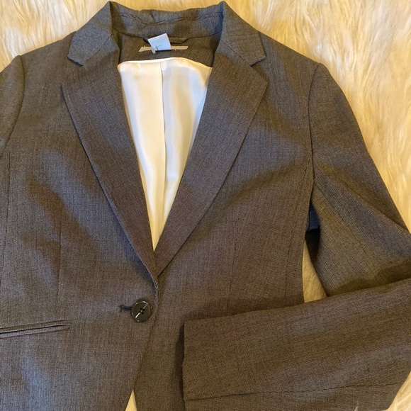 H&M Blazer w/ pencil skirt set- Like new, grey - Picture 3 of 8